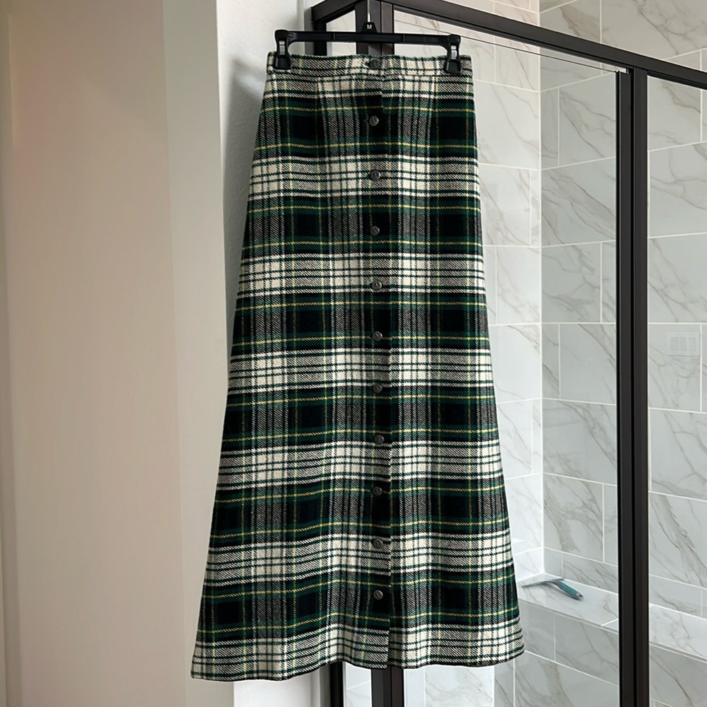 Vintage Wool/Blend Maxi Skirt